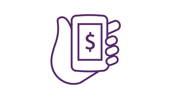 Hand holding a device